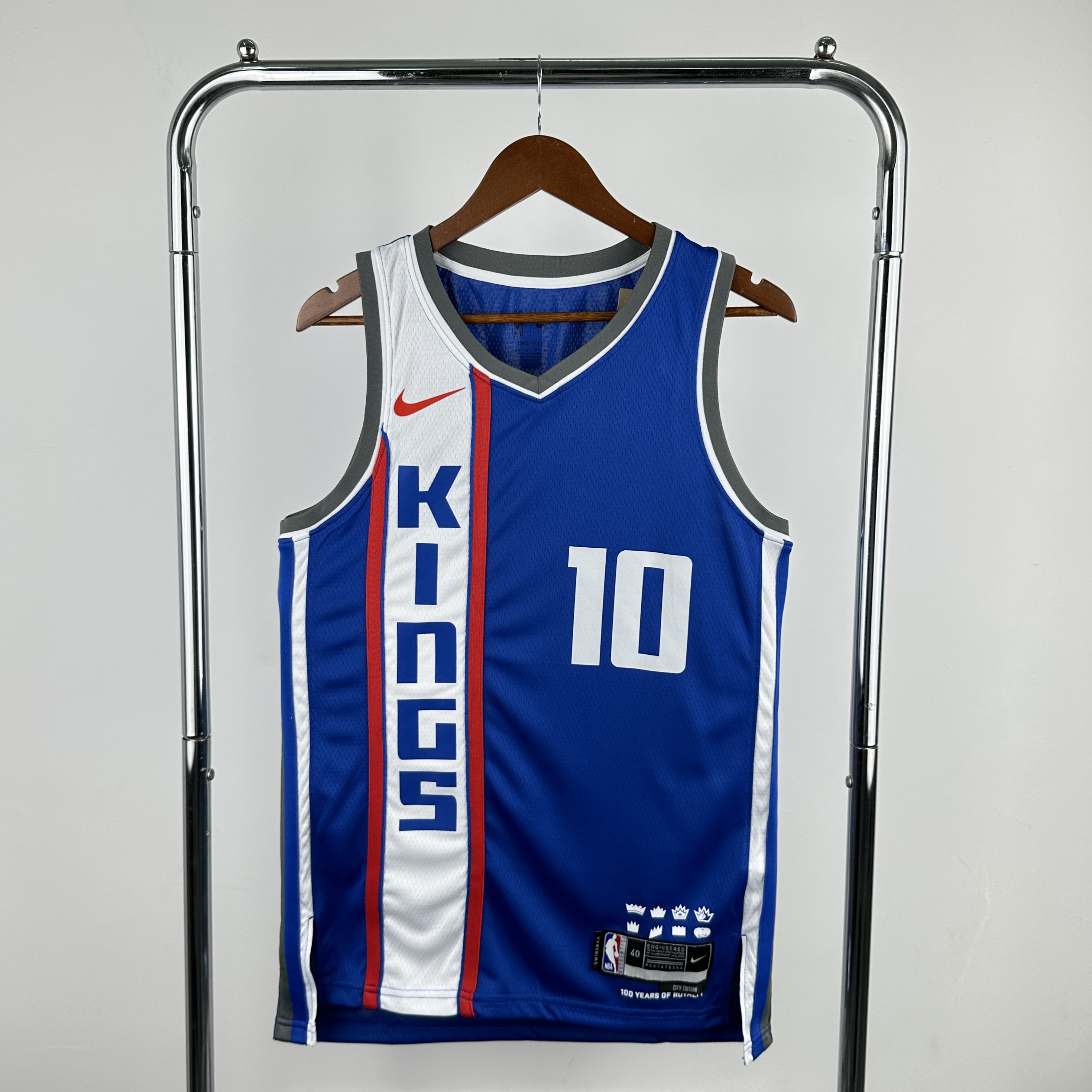 Men Sacramento Kings 10 Derozan Blue Season Nike 2024 NBA Jersey